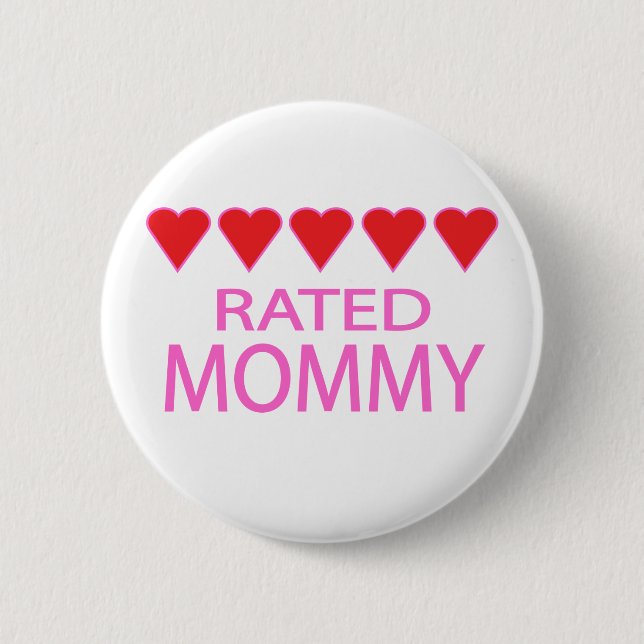 Five Heart Mommy Button (Vorderseite)