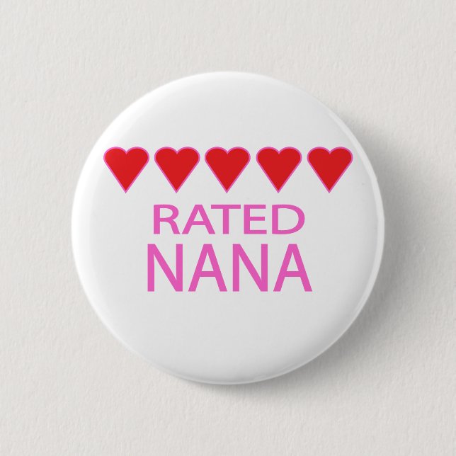 Five Heart Nana Button (Vorderseite)