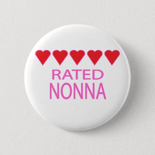 Five Heart Nonna Button (Vorderseite)