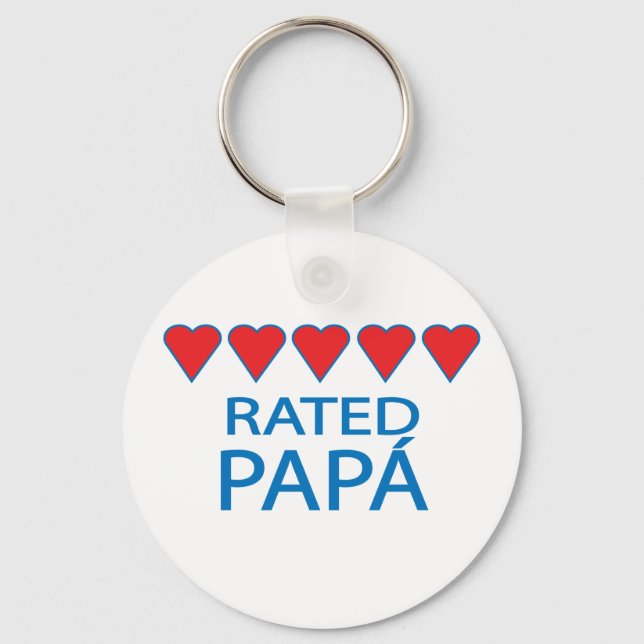 Five Heart Papá Schlüsselanhänger (Vorderseite)