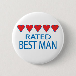 Five Heart Trauzeuge Button