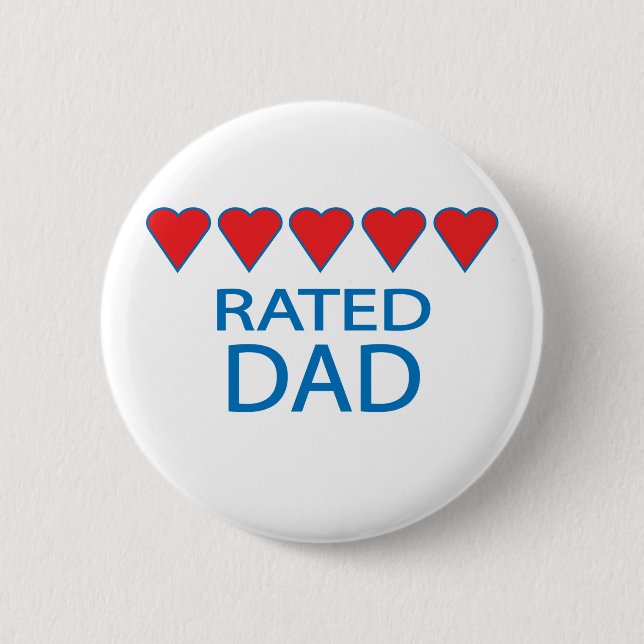 Five Heart Vater Button (Vorderseite)