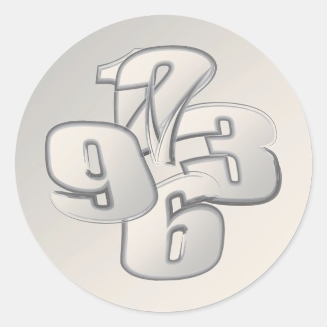 Five Minuten Back Runder Aufkleber (Vorderseite)