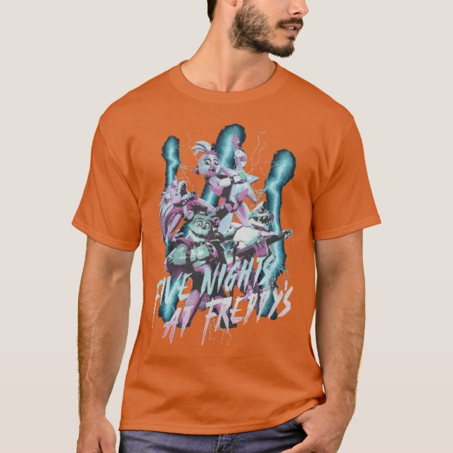 Five Nights At Freddys 90er Retro T-Shirt (Vorderseite)