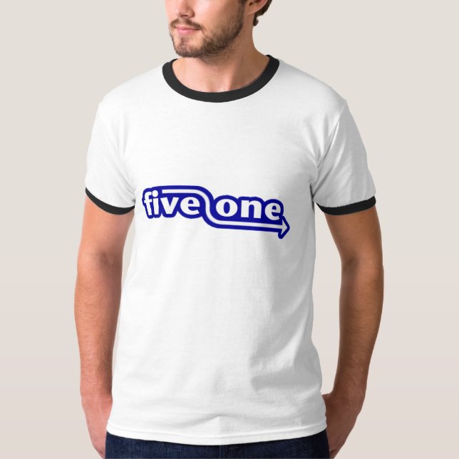 "five-one" Vorwärtsbewegungs-Wecker-T - Shirt (Vorderseite)