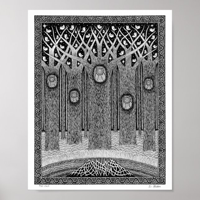 Five Owls Poster (Vorne)