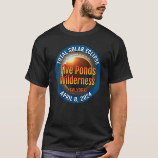 Five Ponds Wilderness New York Total Solar Eclipse T-Shirt