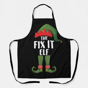 Fix It Elf Familien-Matching-Gruppen-Weihnachten Schürze