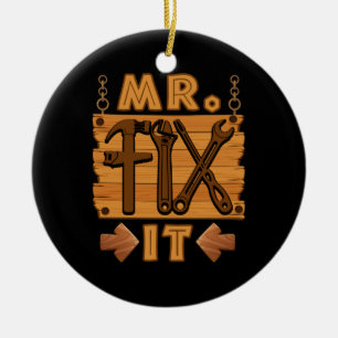 Fix It Stolz Handyman Stellvertretender Vater Keramik Ornament