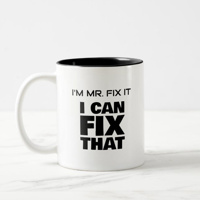 Fix It Two-Tone Tasse (Links)