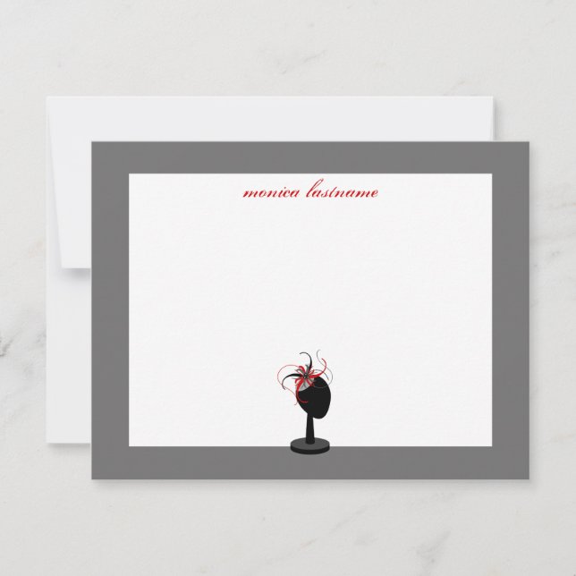 Fixateur et socle Casquette - Cartes pour notes pl (Devant)