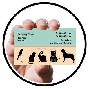 Fixe Visitenkarten für Haustiere Visitenkarte