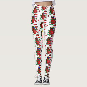 fixer le sac noir père Noël leggings