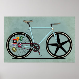 Fixie Fahrrad Poster