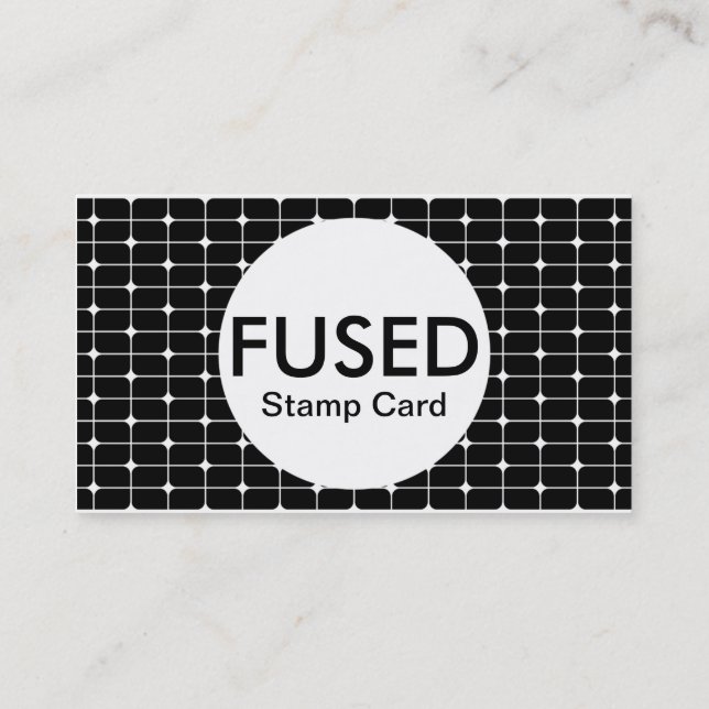 Fixierte Briefmarke (Farbanpassbar) Visitenkarte (Rückseite)