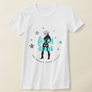 Fixin' The Posse Disco Junggesellinnenabschied Tür T-Shirt