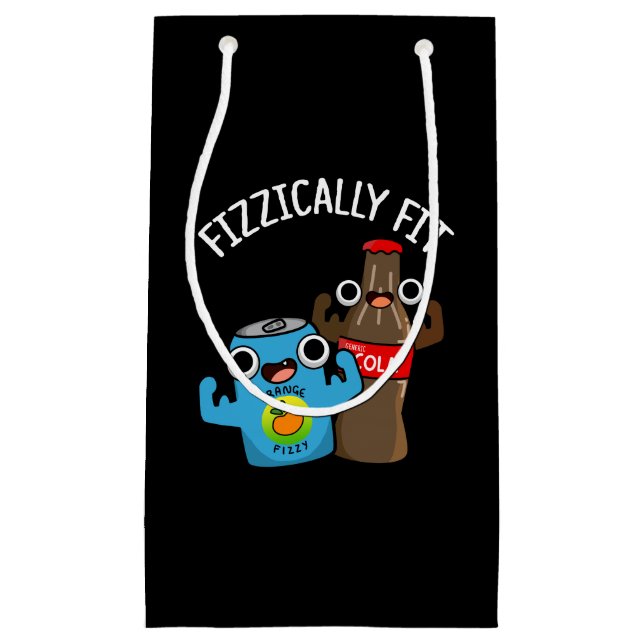 Fizzisch Fit Funny Fizzy Cola Pub Dark BG Kleine Geschenktüte (Vorderseite)