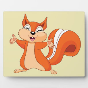 Fizzy das spielerische Eichhörnchen Fotoplatte