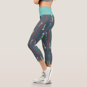 Fizzy Lifting Drink Muster Capri Leggings
