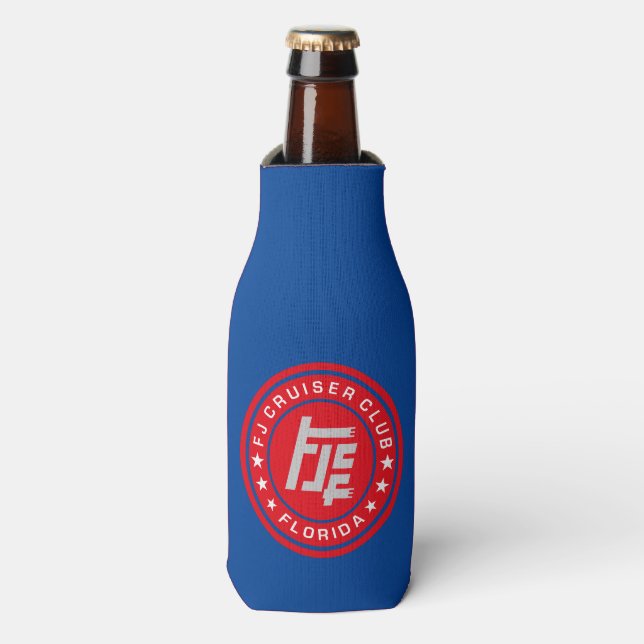 FJ Cruiser Club - 12oz Can Cooler black - Voodoo Flaschenkühler (Flaschenvorderseite)