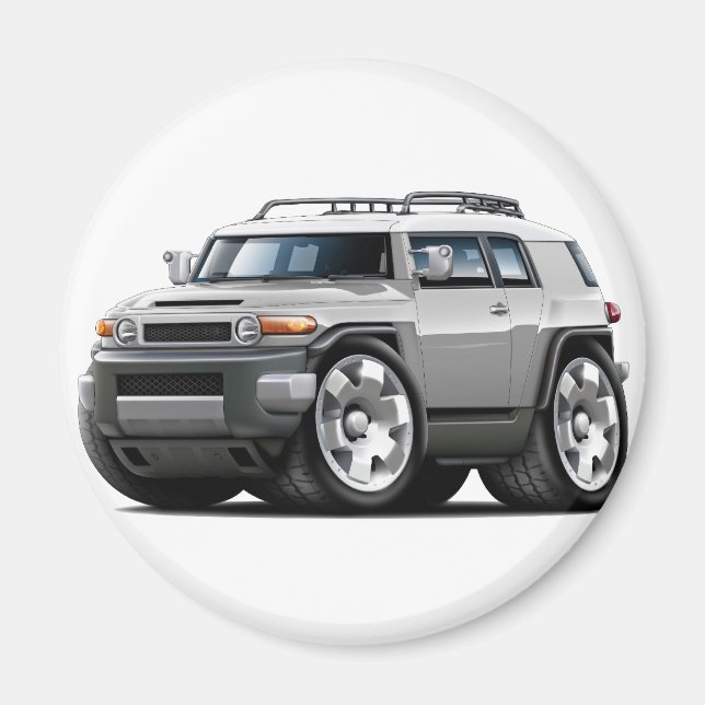 Fj Cruiser Silberwagen Magnet (Vorne)