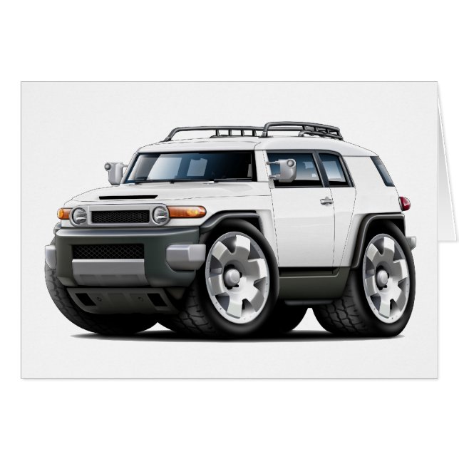 Fj Cruiser White Car (Vorderseite (Horizontal))