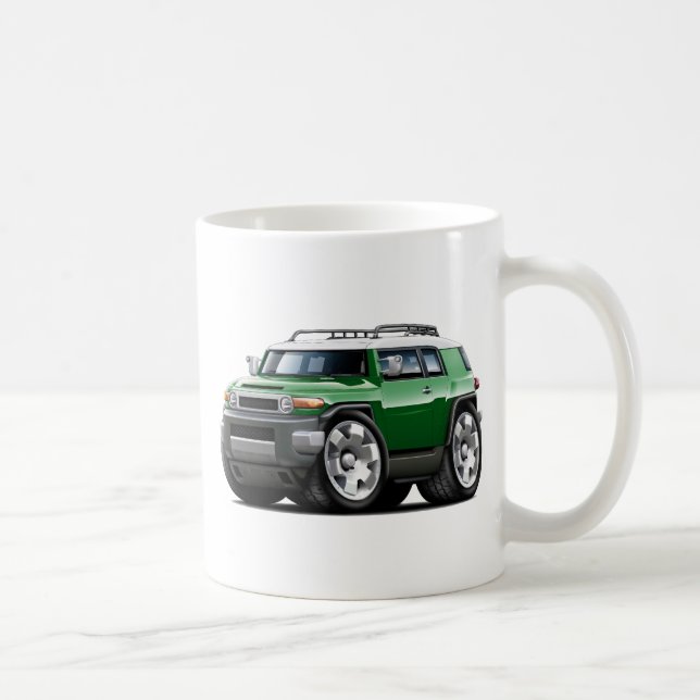 FJ-Kreuzer-Grün-Auto Kaffeetasse (Rechts)