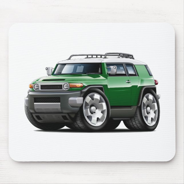 FJ-Kreuzer-Grün-Auto Mousepad (Vorne)