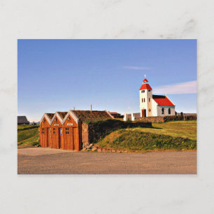 Fjallakaffi, Dorf auf dem Festland von Island Postkarte