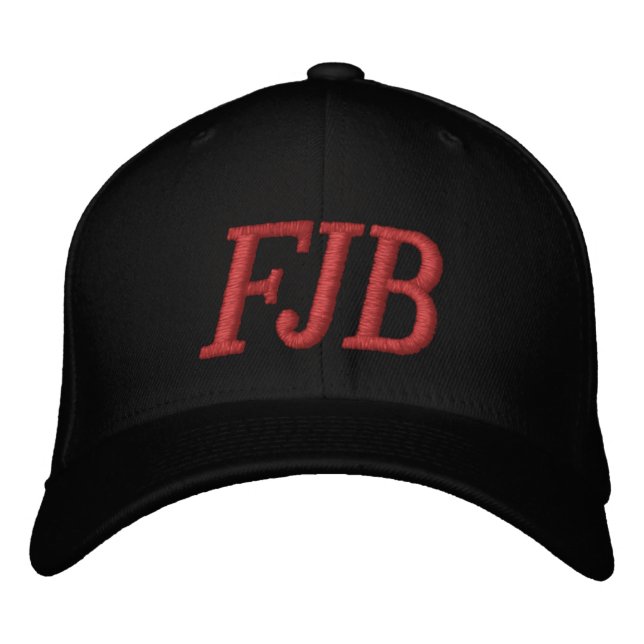 FJB Buck Fiden, lustige Anti-Join Biden Bestickte Baseballkappe (Vorderseite)