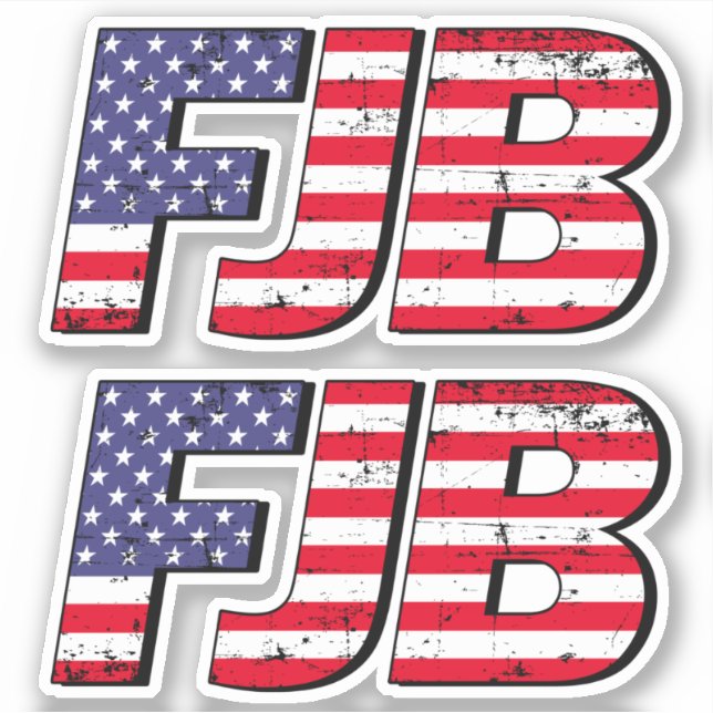 FJB F Biden Funny anti Biden pro Trump 2024 Aufkleber (Vorderseite)