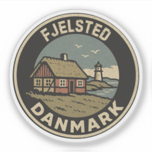 Fjelsted, Dänemark Danmark  Aufkleber