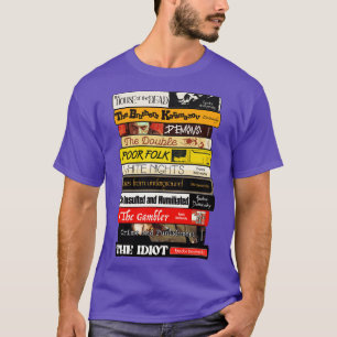 Fjodor Dostojewski Bücherstapel T-Shirt