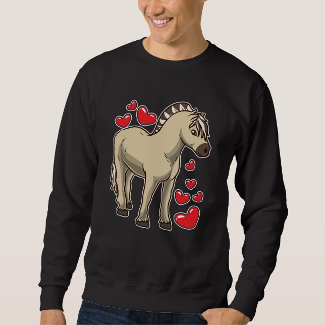 Fjord Horse Gift Idee Sweatshirt (Vorderseite)