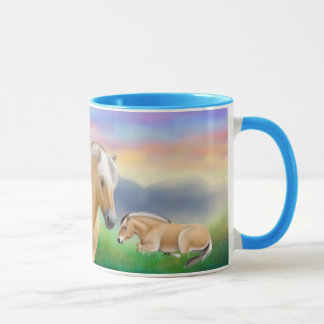 Fjord-Pferde an der Erholungs-Wecker-Tasse Tasse