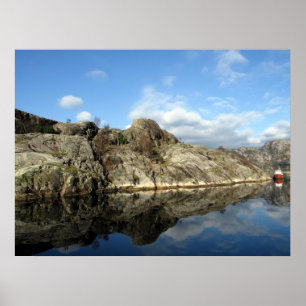 Fjord-Reflexionen 1 Poster