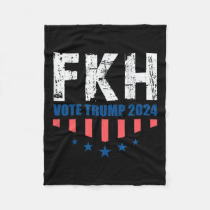 Fkh Trump 2024 Foxtrot Kilo Hotel Funny Fleecedecke