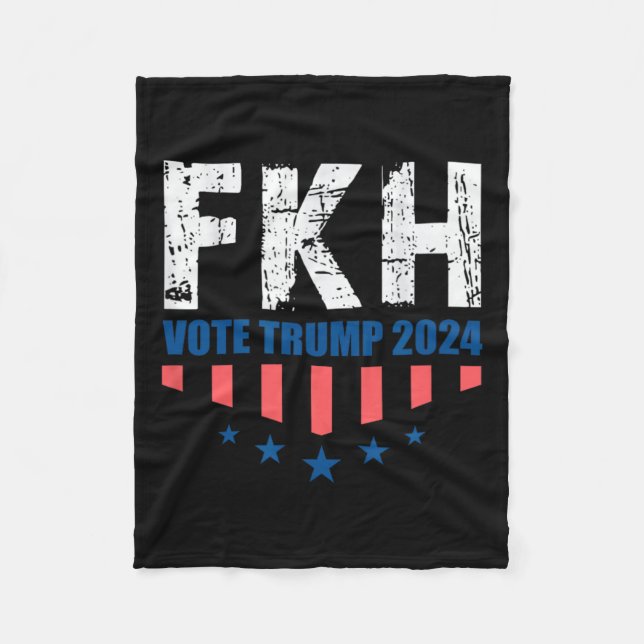 Fkh Trump 2024 Foxtrot Kilo Hotel Funny Fleecedecke (Vorderseite)