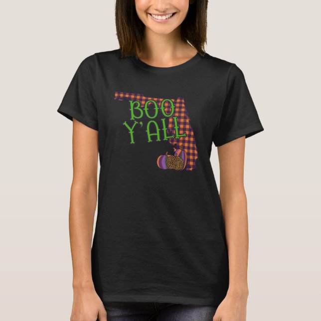 FL Florida Fall Halloween State Outline Cute  for  T-Shirt (Vorderseite)