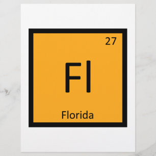 Fl - Florida State Chemie Periodensystem Symbol