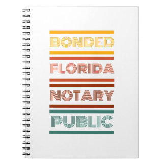 FLA-Bonded Notary Public Notebook Notizblock