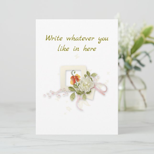 flach feiertagskarte (Stehend Vorderseite)