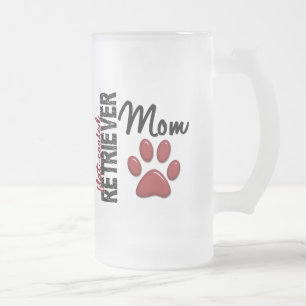 Flach-Überzogene Retriever-Mama 2 Mattglas Bierglas
