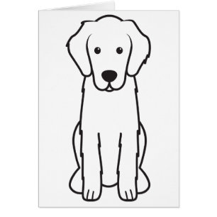 Flach-Überzogener Retriever-HundeCartoon