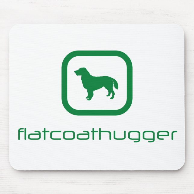 Flach-Überzogener Retriever Mousepad (Vorne)