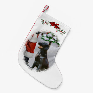Flach-Überzogenes Retriever-Weihnachten Kleiner Weihnachtsstrumpf