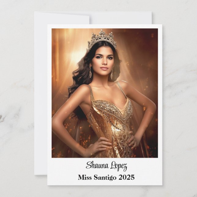 Flachautograph-Karte Ankündigung (Vorderseite)