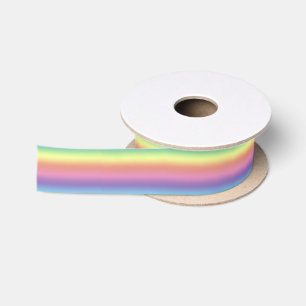 Flachband - Regenbogenfarben - Horizontal Satinband