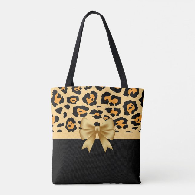 Flachband und Leopard Tasche (Rückseite)