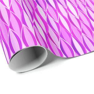 Flachbanddruck Mitte des Jahrhunderts - orchid und Geschenkpapier